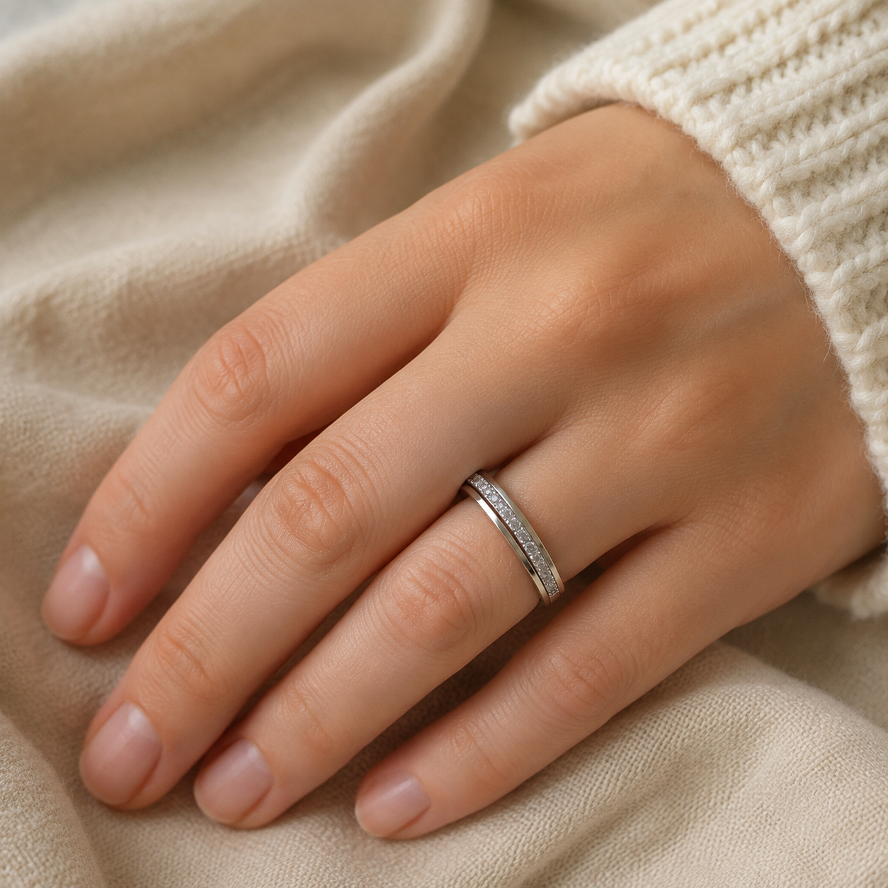 Anoréa Crystal Ring – Silver