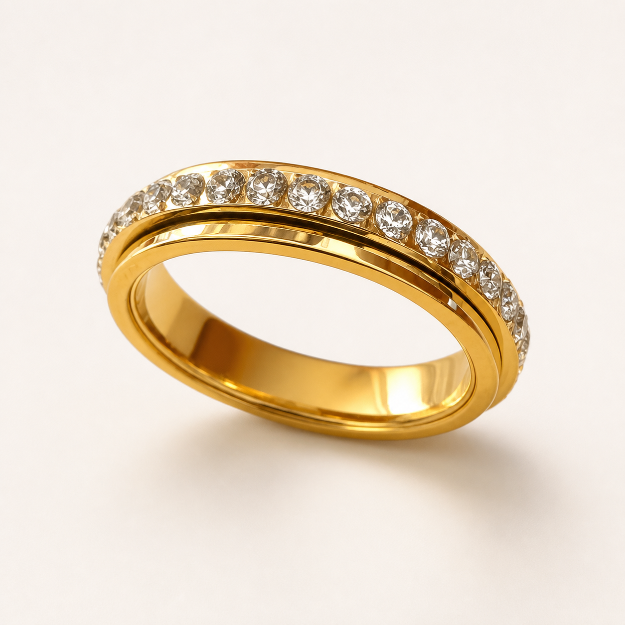 Anoréa Crystal Ring – Gold