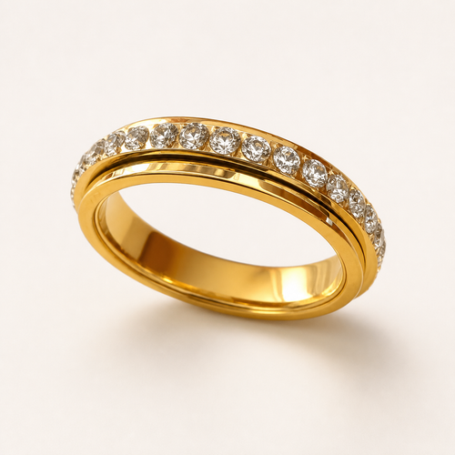 Anoréa Crystal Ring – Gold
